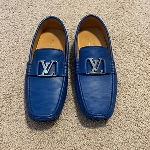Blue Louis Vuitton shoes